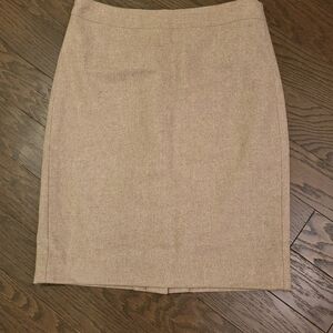 J. Crew Classic Beige Pencil Skirt